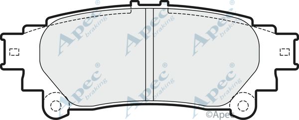 APEC BRAKING Комплект тормозных колодок, дисковый тормоз PAD1718